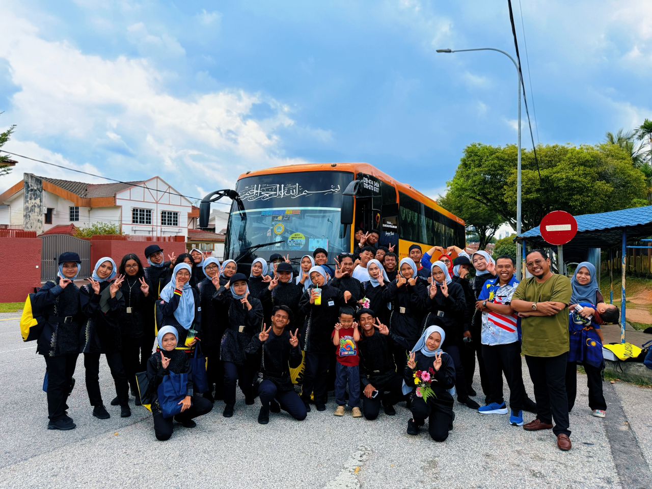 Bus on tourist route
